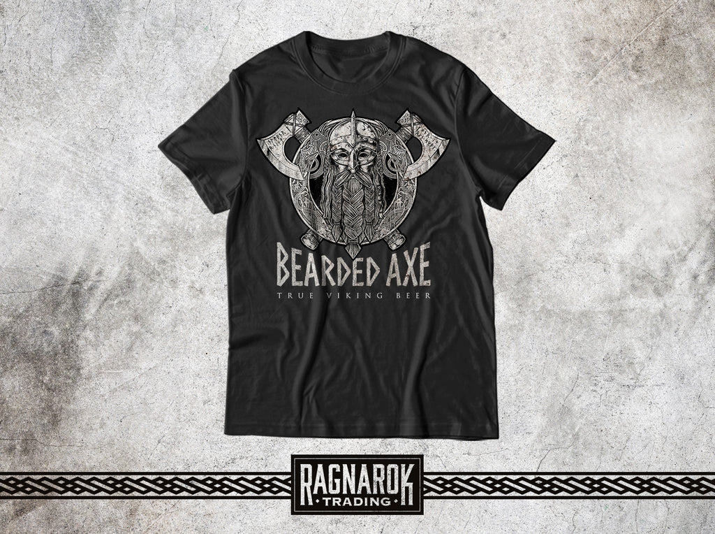 Thirsty for fashion? Then grab one of our Bearded Axe True Viking Beer t-shirts...